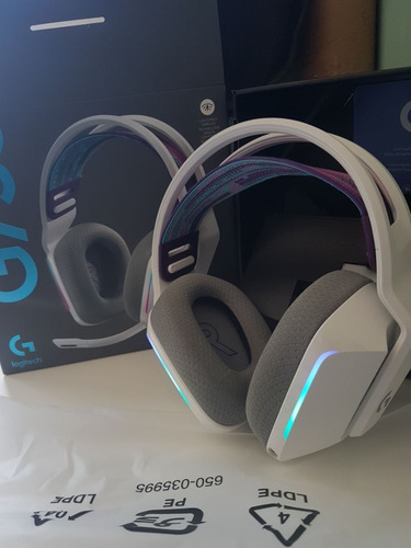 Imagen 1 de 5 de Auriculares Gamer Inalámbricos Logitech G733 Blanco Rgb
