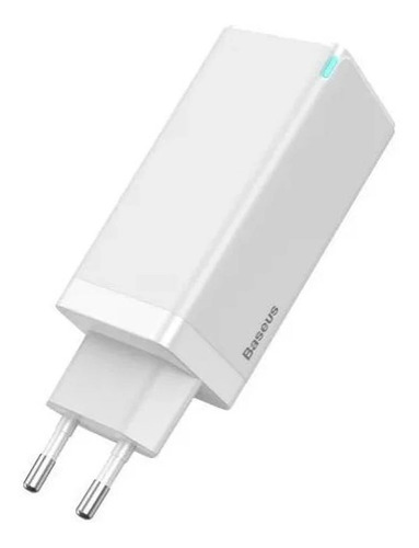 Carregador Baseus Ccgan-b02 Gan Turbo 65w 1*qc 2*pd Branco