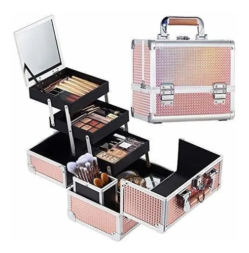 Caja De Maquillaje Para Mujer Organizador Neceser | Meses sin intereses