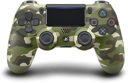 Control joystick inalámbrico Sony PlayStation Dualshock 4 ps4 green camouflage