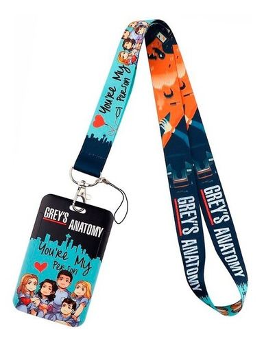 Porta Carnet Y Lanyard Greys Anatomy You're My Person Gafete