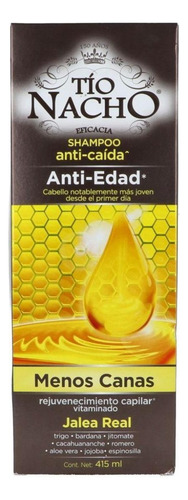 Shampoo Tío Nacho Anti-edad Caja Con Frasco Con 415 Ml