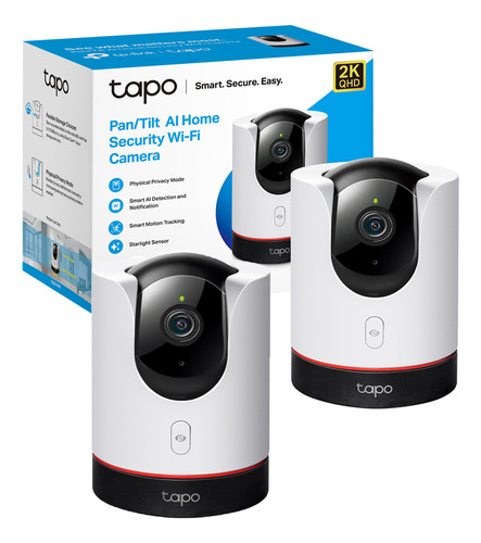 Camara De Seguridad Tp-link Tapo C225 X 2 Unidades 360° 2k