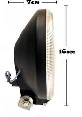 Imagen 6 de 10 de Faro Auxiliar 4x4 Metalico 160x65 Con Tapa Pvc Cristal