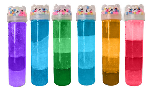 Juguete Slime Moco Gorila Alargado Pegajoso 300gr 6 Piezas Color Color Al Azar