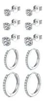 Comprar Juego De Aretes Pequenos De Plata De Ley, Aretes De Aro Pequ