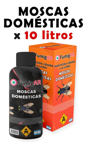 Insecticida Veneno Para Mosca Doméstica Mata Liquido X10l