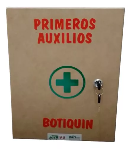 Botiquín primeros auxilios madera 35 ítems mod. MB - EVER SAFE®