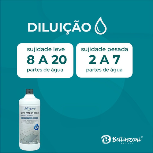 Limpa Piso Pedra Antiderrapande Ácido Mais Forte Do Mercado