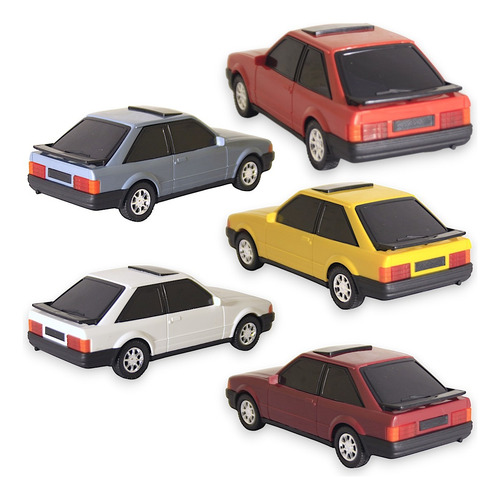 Kit 5 Carros Antigos Escort Xr 3 Clássico Colecionável