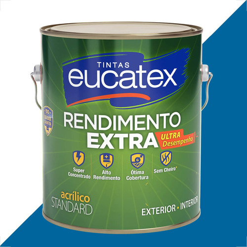 Tinta Latex Eucatex Rendimento Extra Jeans 3600ml