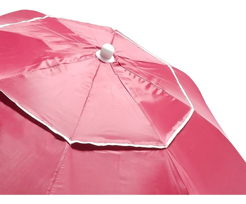 Imagen 3 de 7 de Sombrilla Playera Playa Reforzada Azul Roja 240 Cm Deflector