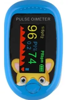 Oximetro Pediatrico De Pulso Recargable Azul