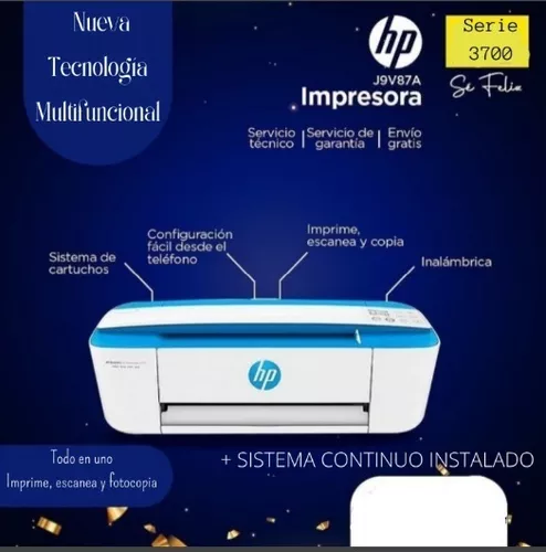 Impresora Multifunción HP Deskjet Ink Advantage 3775 Inalámbrica - B·Great