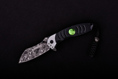 Imagen 2 de 10 de Cuchillo Navaja Táctica Zombie Hunter Walking Dead + Cuerda