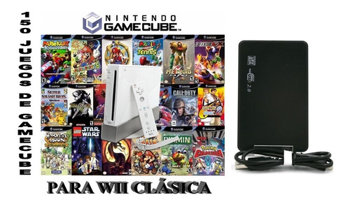 Disco Duro Para Wii De 320gb Con 150 Clásicos De Gamecube!!!