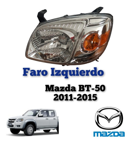 Faro Izquierdo Mazda Bt50 2011 2012 2013 2014 2015 Original 