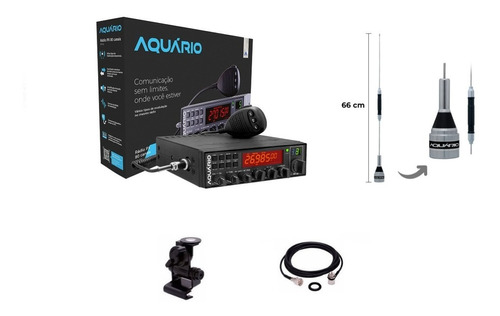 Rádio Px Aquário Rp80  80 Canais + Antena + Suporte + Cabo