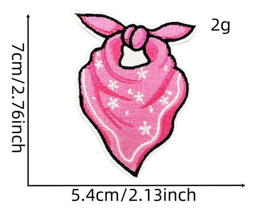 Vaquero Rosa Ropa Planchar Parches Bordados Termoadhesivos