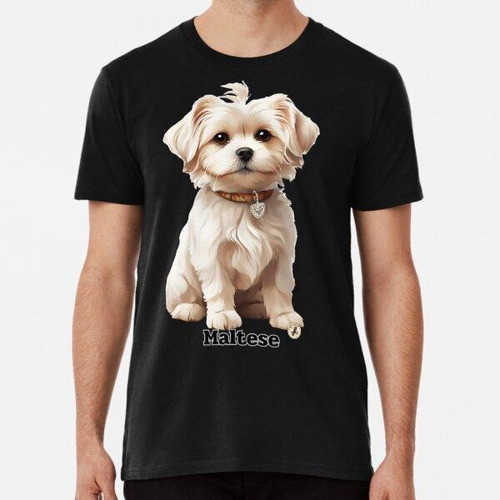 Remera Un Adorable Perro Maltés Algodon Premium