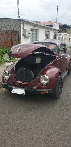 Volkswagen Escarabajo 1600cc Brasilero Color Concho De Vino