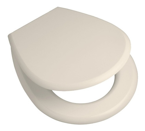 Asiento Inodoro Para Ferrum Pilar Color Vainilla Mdf H Cr