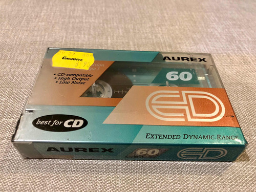 Cassette Aurex Ed 60 Minutos, Cinta Normal Tipo I, Sellado.