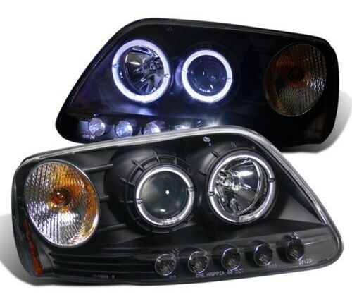 Faros 97-03 Ford F150/97-02 Expedition Led Angel Chrome