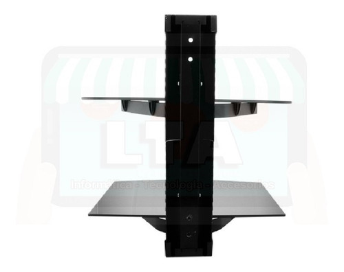 Imagen 6 de 10 de Soporte Doble Estante Canaleras Dvd Consolas Garantía X Vida