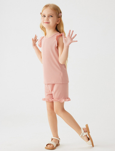 Conjunto De 2 Piezas De Ropa De Verano Para Niñas Pequeñas 1