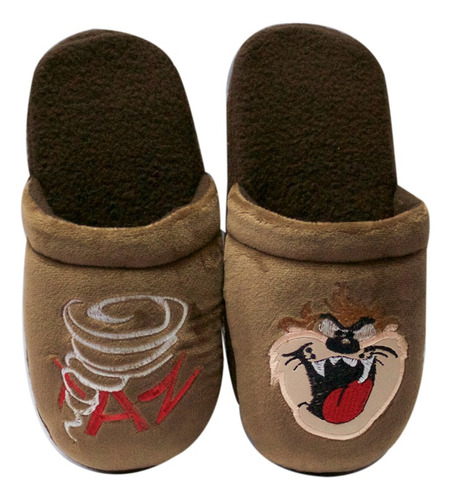 Pantuflas Bordadas Tazmania / Looney Tunes 