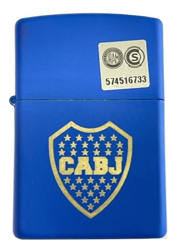 Zippo Boca Juniors Royal Blue 28052 A Bencina Con Grabado