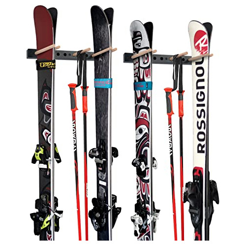 Soporte De Pared Esquís Y Tabla De Snowboard, Rack De ...