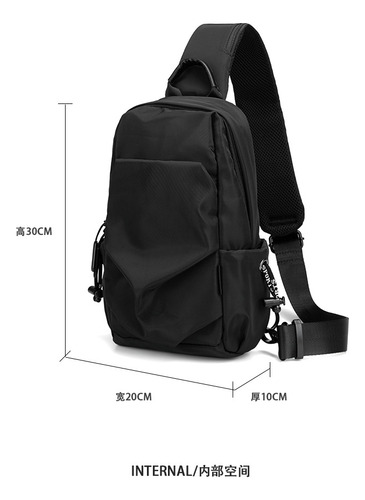 Bolso Bandolera Para Hombre Tipo Pecho Con Estilo Fresco