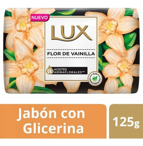 Lux Flor De Vainilla Jabón Barra X 125 G