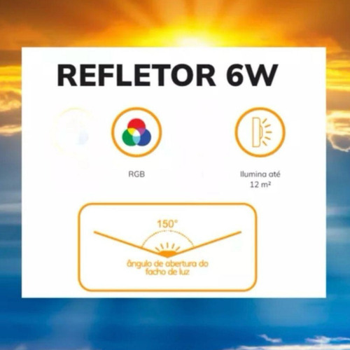 Refletor Rgb Luxpool 6w Piscina Led Cabo 20 Metros P/piscina