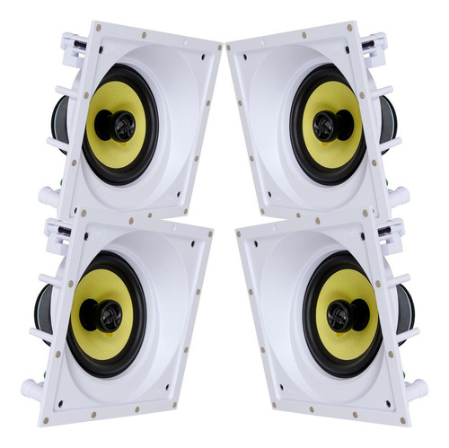 4 Caixa Embutir Jbl Ci6sa Plus Arandela Som Ambient 6p Gesso Cor White