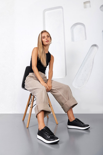 Zapatillas Mujer Urbanas Caladas Suela Goma Moda Barcelona
