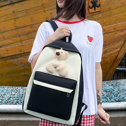 Set 4 Pz Mochila Lapicera Gran Capacidad Escolar Casual
