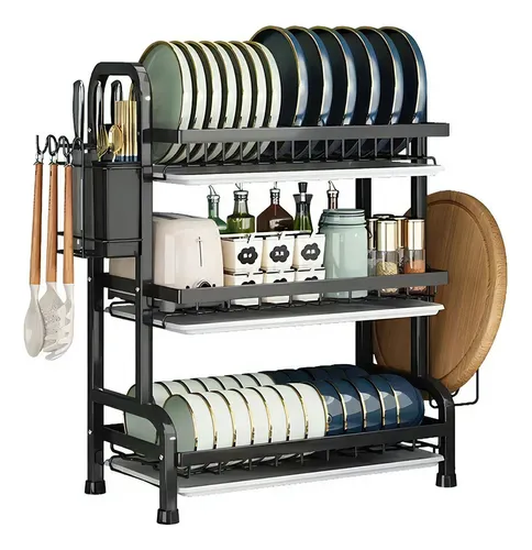 comprar Secador Escurridor Loza Platos 3 Niveles Organizador