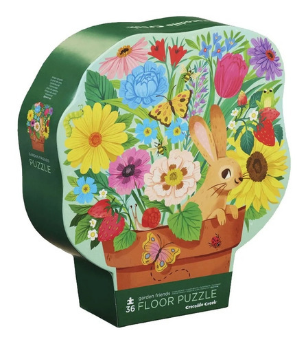 Puzzle 36 Pzas Amigos Del Jardin Rompecabezas Crocodile Ed