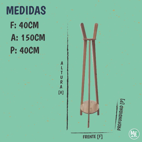 Imagen 2 de 8 de Perchero De Pie Moderno Nordico Escandinavo Mundopino