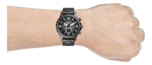 Reloj Cronógrafo Nate Quartz De Acero Inoxidable De Fossil P