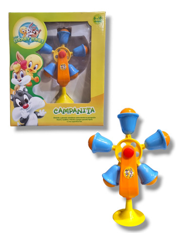 Campanita Sonajero Baby Looney Toons Bebes Jretro