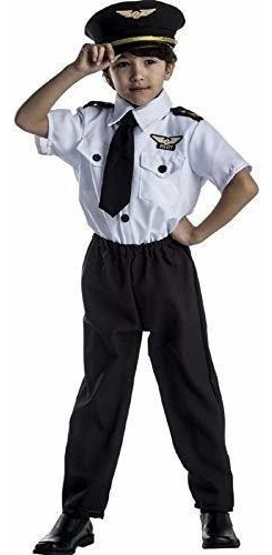 Disfraz De Piloto De Dress-up-america Para Niños - Uniforme