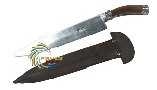 Cuchillo Lapacho Hoja 26cm Acero Carbon 1080 Puño Asta Vaca