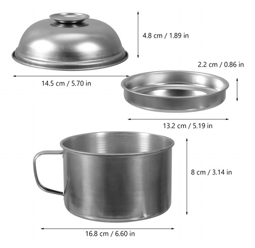 Contenedor Portátil De Acero Inoxidable Para Alimentos De Gr