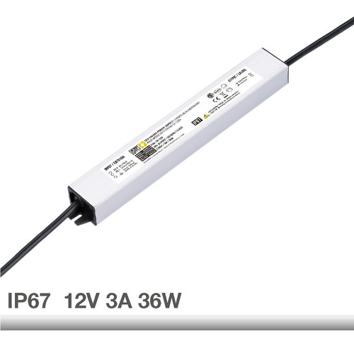 Fuente de Poder 12v 36w 3a Transformador Switching Alimentación Cintas Led Cámaras uso Exterior Ip67 Energy Supply