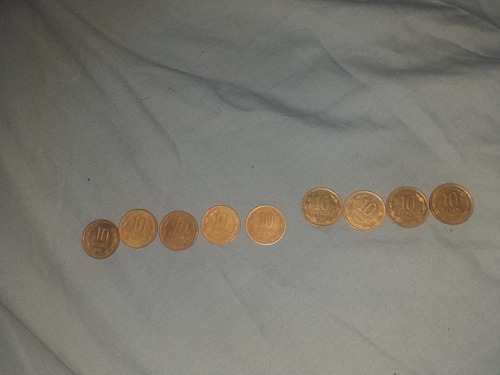 7moneda De 10 Peso De Año 1999 1995 1993 1995 1991 2008 2008