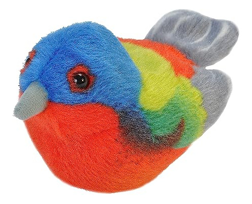 Wild Republic Audubon Birds Painted Bunting Plush With Authe